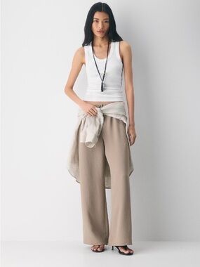 Aritzia x Wilfred Pant in Nomad Taupe